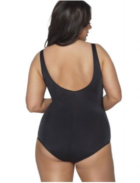 Черный закрытый купальник Ava SKJ48, Цвет: черный, Размеры: 95B, изображение 2