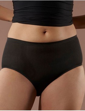 Бесшовные высокие слипы Julimex AVIA MAXI черный, Цвет: черный, Размеры: S