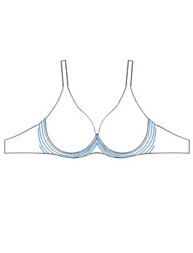 Бесшовный бюстгальтер без косточек Leilieve 6026 nudo, Цвет: nudo (телесный), Размеры: 70B, изображение 5