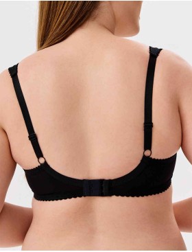 Бюстгальтер полумягкий с подкроем Lina A 6018 черный, Цвет: черный, Размеры: 80E, изображение 2
