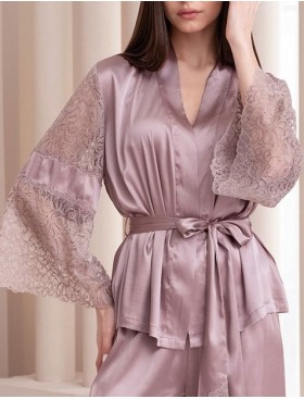 Костюм тройка из атласа и кружева Mia-Amore MISTY 7266 латте, Цвет: латте, Размеры: M, изображение 5