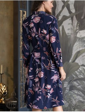 Платье-рубашка Mia-Amore NIGHT GARDEN 5197, Цвет: темно-синий, Размеры: M, изображение 4