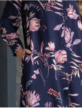 Платье-рубашка Mia-Amore NIGHT GARDEN 5197, Цвет: темно-синий, Размеры: M, изображение 6