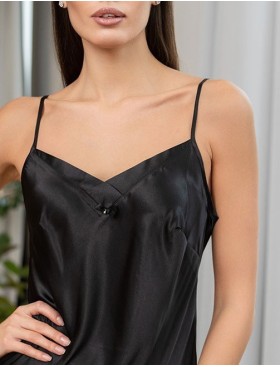 Ночная сорочка из шёлка Mia-Amore VITTORIA 5150 черный, Цвет: черный, Размеры: 3XL, изображение 5