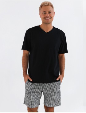 Мужская пижама с шортами Sensis MARCO, Цвет: черный, Размеры: M