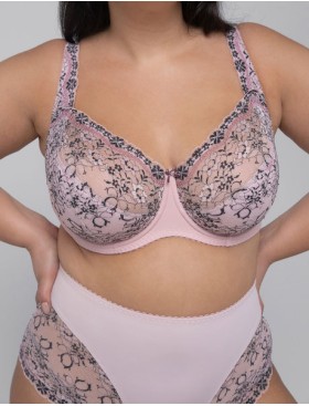 Бюстгальтер полумягкий с вышивкой Valmira 1109-1109/B лотос с графитом, Цвет: лотос с графитом, Размеры: 75H, изображение 3