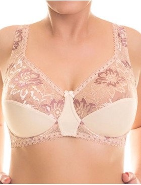 Бюстгальтер с мягкой чашкой Valmira 1112 бежевый с розовым рубином, Цвет: бежевый с розовым ру, Размеры: 80C