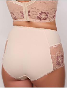Трусы высокие Valmira 2916/M бежевый с розовым рубином, Цвет: бежевый с розовым ру, Размеры: M, изображение 2