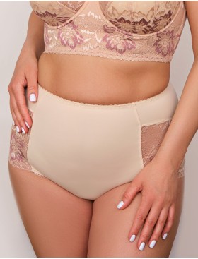 Трусы высокие Valmira 2916/M бежевый с розовым рубином, Цвет: бежевый с розовым ру, Размеры: M