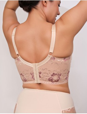 Бюстье для большой груди Valmira 1144 бежевый с розовым рубином, Цвет: бежевый с розовым ру, Размеры: 75H, изображение 2