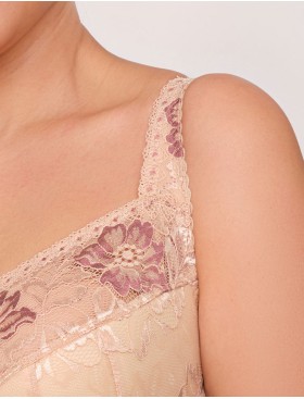 Бюстье для большой груди Valmira 1144 бежевый с розовым рубином, Цвет: бежевый с розовым ру, Размеры: 75H, изображение 5