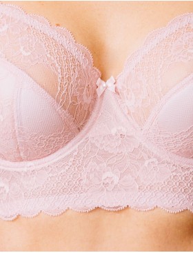 Бюстье для большой груди Valmira 1144 розовый зефир, Цвет: розовый зефир, Размеры: 90D, изображение 4