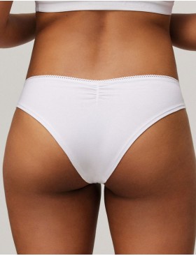 Хлопковые трусы бразилиана Ysabel Mora 10072 LAPURESA белый, Цвет: белый, Размеры: S, изображение 2