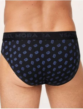 Набор мужских слипов Ysabel Mora 20315 (2 шт), Цвет: черный+синий, Размеры: L, изображение 5