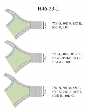 Мягкий бюстгальтер на косточках Honey H46-23-L черный, Цвет: черный, Размеры: 100H, изображение 4