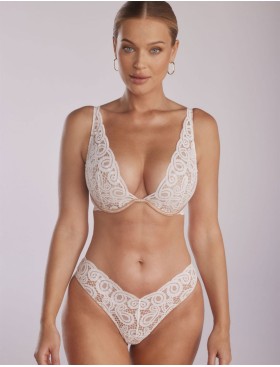 Трусики бразилиана Kinga COCO 1104/3-B экрю, Цвет: экрю, Размеры: S, изображение 3