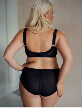 Трусы высокие Kris Line TOUCH briefs high waist, Цвет: черный+бежевый, Размеры: M, изображение 4