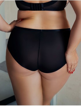 Трусы высокие Kris Line TOUCH briefs high waist, Цвет: черный+бежевый, Размеры: M, изображение 2