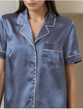 Атласный комплект с шортами Mia-Mella JULIA CHARME 8738 дельфин, Цвет: дельфин, Размеры: L, изображение 4