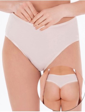 Высокие стринги Sermija 170-23-AS крем-брюле, Цвет: крем-брюле, Размеры: 9XL