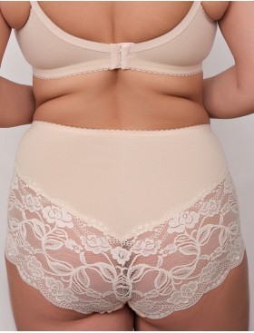 Высокие трусы с кружевом Valmira 2922 бежевый, Цвет: бежевый, Размеры: M, изображение 2