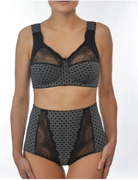 Усиленный хлопковый бюстгальтер Valmira 1104/E черный кристалл, Цвет: черный кристалл, Размеры: 95H, изображение 3