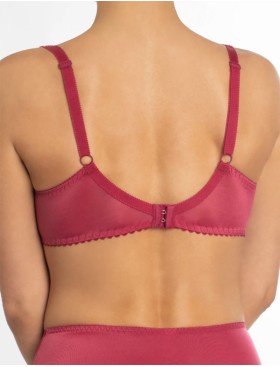 Бюстгальтер полумягкий с вышивкой Valmira 1109 сангрия, Цвет: сангрия с вышивкой, Размеры: 90C, изображение 7