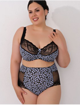 Бюстгальтер полумягкий Valmira 1109-1109/B черный с синим, Цвет: черный с синим, Размеры: 90H, изображение 7