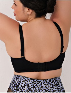 Бюстгальтер полумягкий Valmira 1109-1109/B черный с синим, Цвет: черный с синим, Размеры: 90H, изображение 2