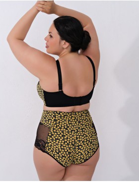 Трусы высокие Valmira 2916/M черный с желтым, Цвет: черный с желтым, Размеры: M, изображение 4