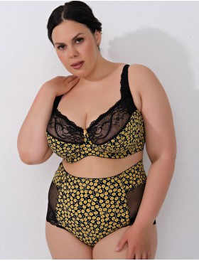 Бюстгальтер полумягкий Valmira 1109-1109/B черный с желтым, Цвет: черный с желтым, Размеры: 90H, изображение 9