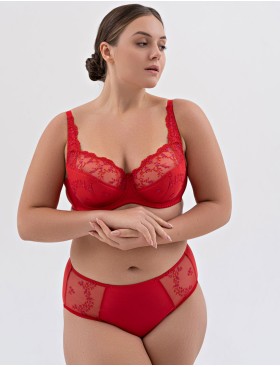 Бюстгальтер полумягкий с вышивкой Valmira 1109-1109/B красный с фуксией, Цвет: красный с фуксией, Размеры: 75H, изображение 8