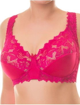 Бюстгальтер больших размеров Valmira 1113 фуксия, Цвет: фуксия, Размеры: 75H