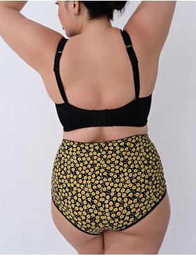 Бюстгальтер больших размеров Valmira 1113 черный с желтым, Цвет: черный с желтым, Размеры: 75H, изображение 8