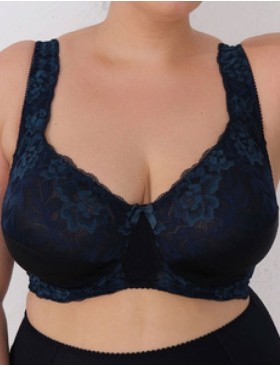 Мягкий бюстгальтер больших размеров Valmira 1113 черный кварц, Цвет: черный кварц, Размеры: 100H