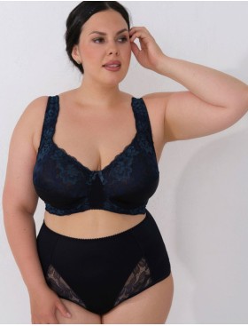 Мягкий бюстгальтер больших размеров Valmira 1113 черный кварц, Цвет: черный кварц, Размеры: 100H, изображение 5