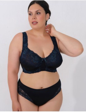 Мягкий бюстгальтер больших размеров Valmira 1113 черный кварц, Цвет: черный кварц, Размеры: 100H, изображение 7