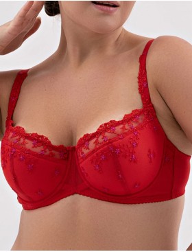 Бюстгальтер поролоновый Valmira 1137 красный с фуксией, Цвет: красный с фуксией, Размеры: 75D