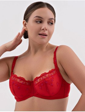 Бюстгальтер поролоновый Valmira 1137 красный с фуксией, Цвет: красный с фуксией, Размеры: 75D, изображение 3