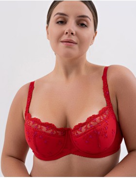 Бюстгальтер поролоновый Valmira 1137 красный с фуксией, Цвет: красный с фуксией, Размеры: 75D, изображение 2