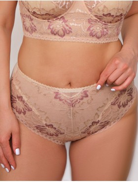 Трусы слипы Valmira 2936 бежевый с розовым рубином, Цвет: бежевый с розовым ру, Размеры: M