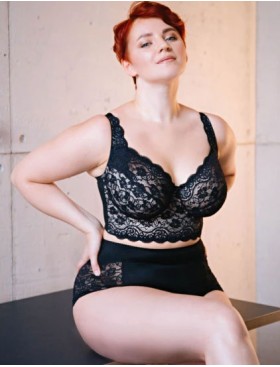 Полумягкий кружевной бюстгальтер бюстье Valmira 1144 ночная волна, Цвет: ночная волна, Размеры: 90C, изображение 2