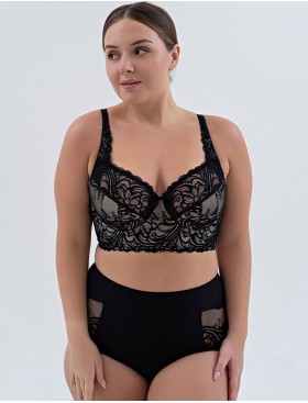 Полумягкий кружевной бюстгальтер бюстье Valmira 1144 ночная волна II, Цвет: ночная волна II, Размеры: 75I, изображение 7