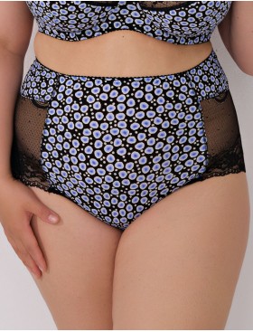 Трусы высокие Valmira 2916/M черный с синим, Цвет: черный с синим, Размеры: M