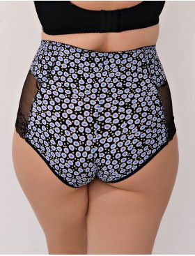 Трусы высокие Valmira 2916/M черный с синим, Цвет: черный с синим, Размеры: M, изображение 2