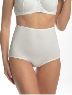 Высокие трусы из хлопка Valmira 2930 белый, Цвет: белый, Размеры: L