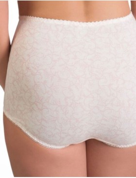 Трусы женские высокие из хлопка Valmira 2930/C молоко с аметистом, Цвет: молоко с аметистом, Размеры: 7XL, изображение 2