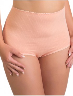 Трусы женские высокие из хлопка Valmira 2930/C нектар персика в крапинку, Цвет: нектар персика в кра, Размеры: 5XL