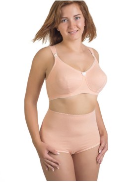 Трусы женские высокие из хлопка Valmira 2930/C нектар персика в крапинку, Цвет: нектар персика в кра, Размеры: 5XL, изображение 3