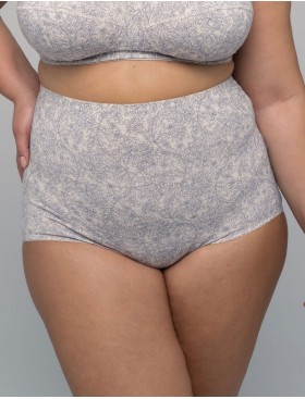 Трусы макси хлопковые Valmira 2930/G синий меланж, Цвет: синий меланж, Размеры: L